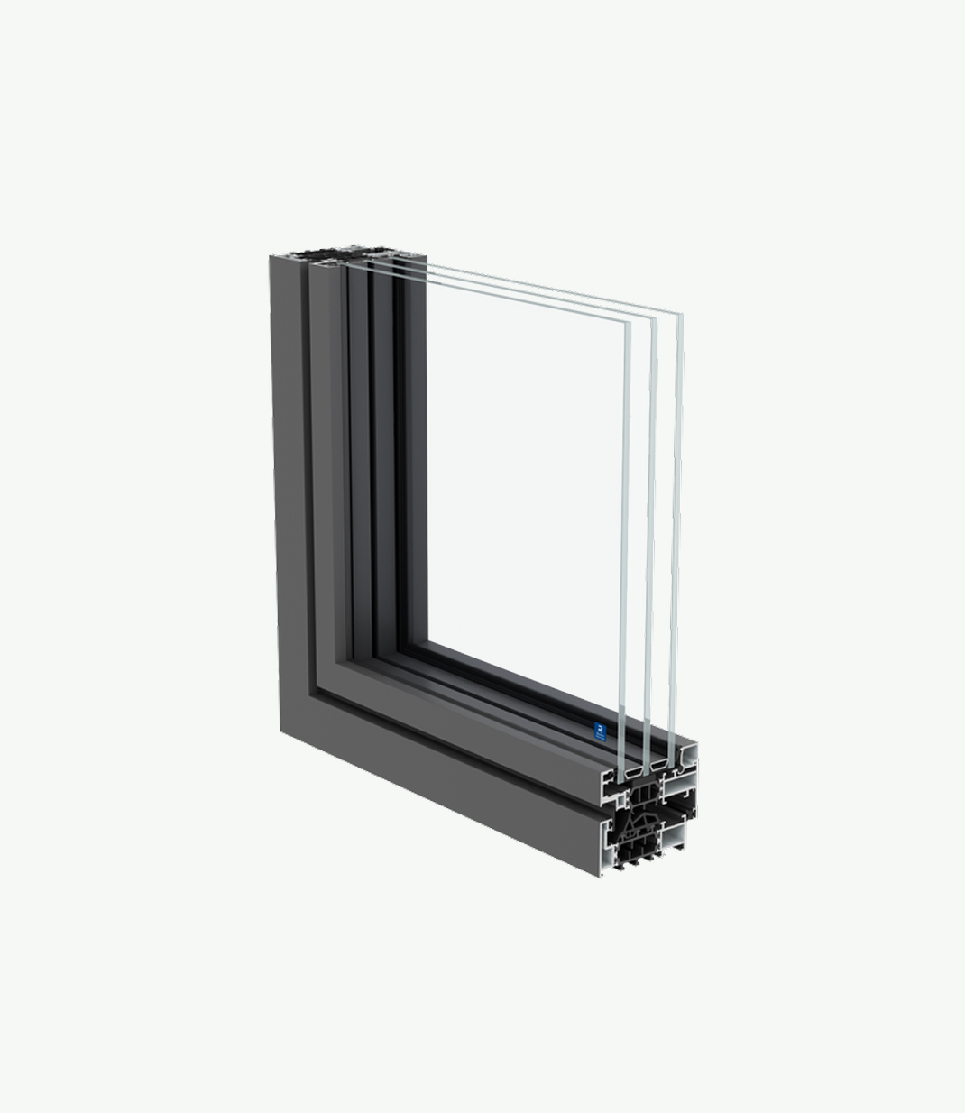 Reynaers SlimLine 38 slim aluminium window system with elegant steel-look design and modern architecture style